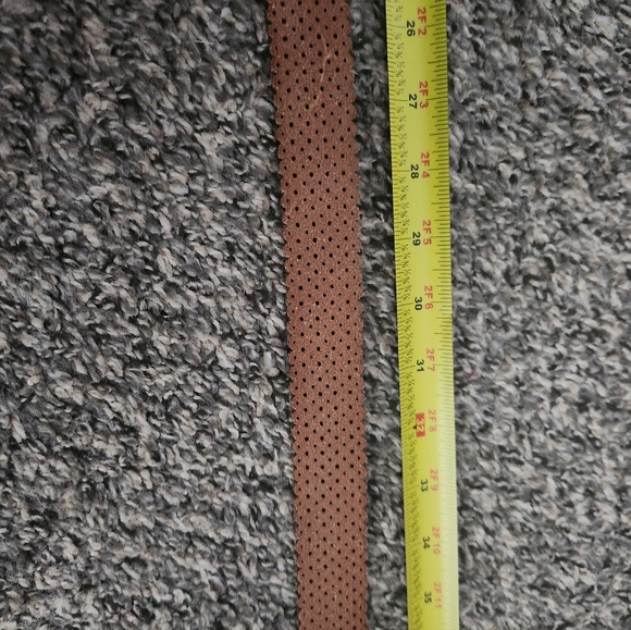 J.Crew Scalloped Perforated Leather Belt Turquoise - Picture 10 of 11